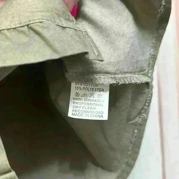 Denim Jean Jacket Ruffle Trim New from Amazon Item# 7C - Picture 8 of 8